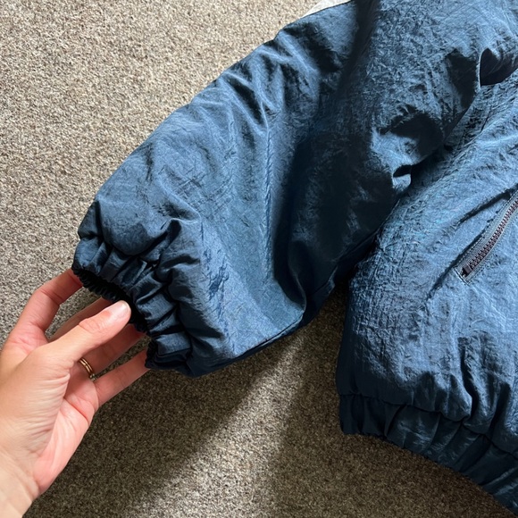 Vintage Pro Classics Nylon Bomber Jacket Men’s XL Retro Red Blue Quilted Lining - Picture 4 of 15